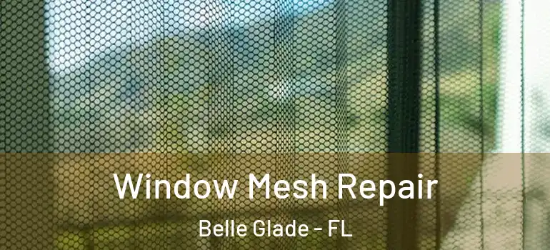 Window Mesh Repair Belle Glade - FL